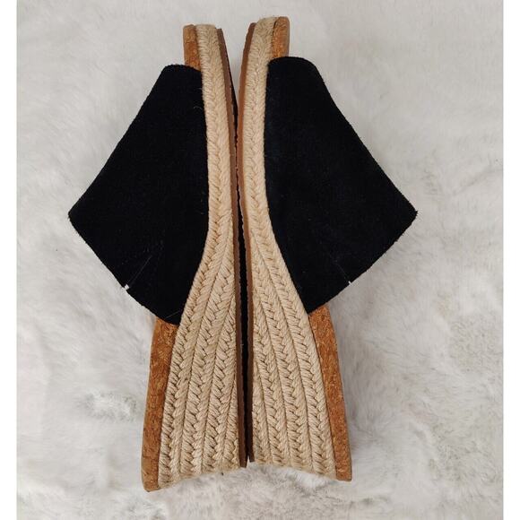 Ugg Suede Fringe Heeled Wedge Espadrille Sandals sz 8.5 - Picture 5 of 9